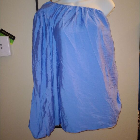 🆕👕Future Collective by Jenny Lopez One Shoulder Balloon Sleeve Blouse Top - Picture 4 of 6